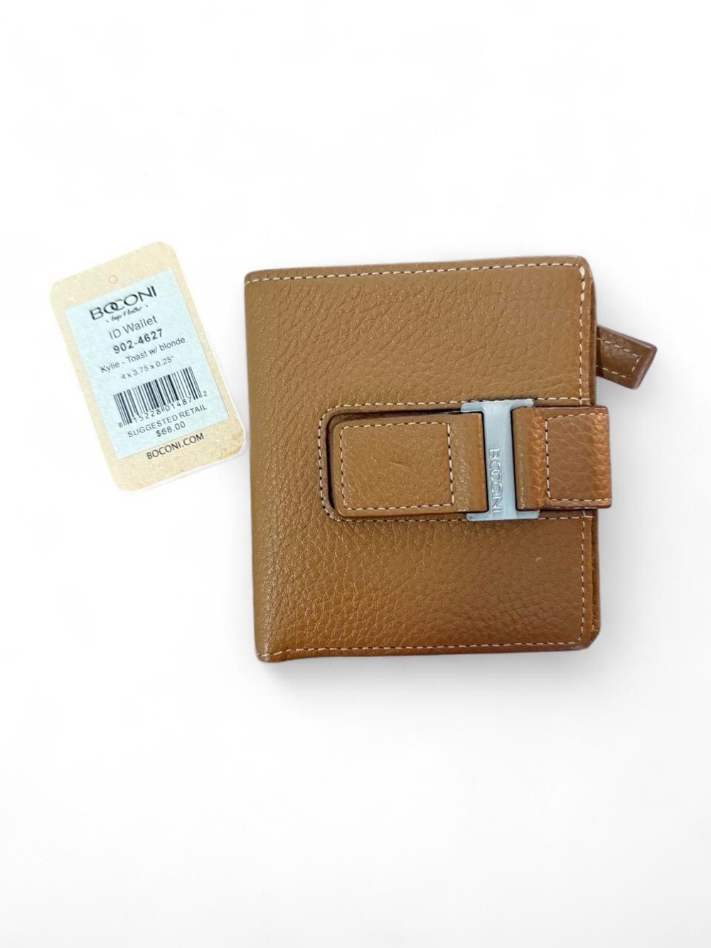 Boconi Kylie ID Wallet Leather RFID Toast with Blonde
